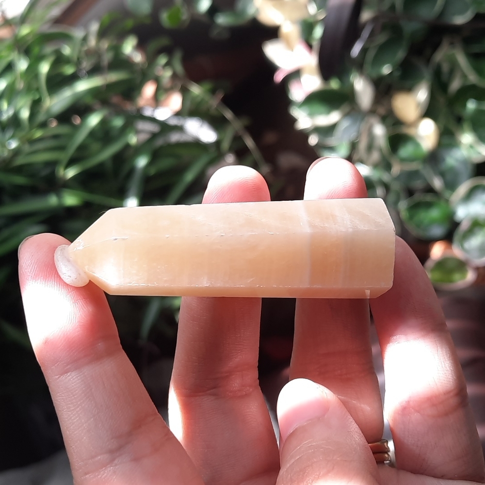 Mini Orange Calcite Crystal Tower